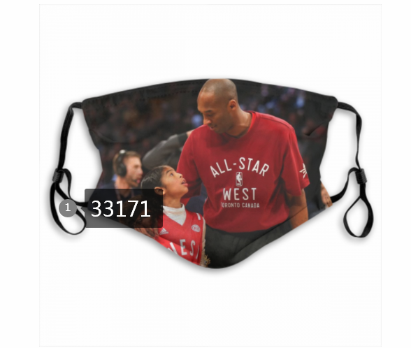 2021 NBA Los Angeles Lakers #24 kobe bryant 33171 Dust mask with filter->nba dust mask->Sports Accessory